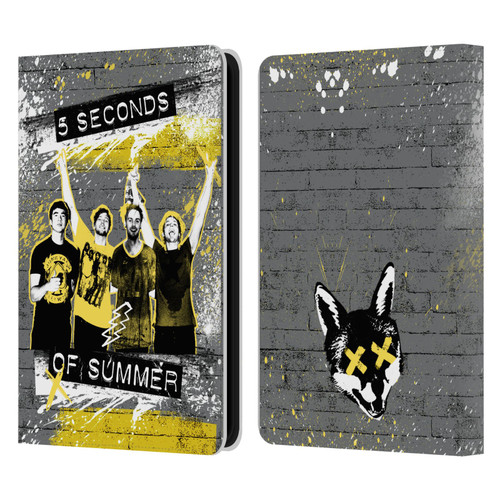 5 Seconds of Summer Posters Splatter Leather Book Wallet Case Cover For Amazon Kindle 11th Gen 6in 2022