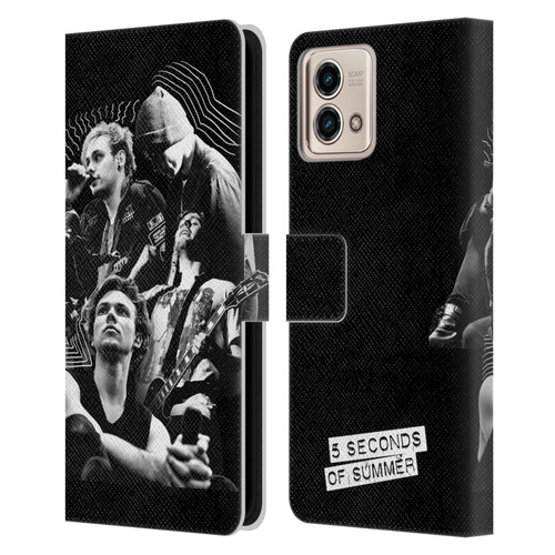 5 Seconds of Summer Posters Punkzine 2 Leather Book Wallet Case Cover For Motorola Moto G Stylus 5G 2023