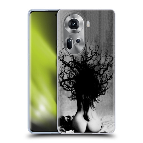 LouiJoverArt Black And White She Oak Soft Gel Case for OPPO Reno11