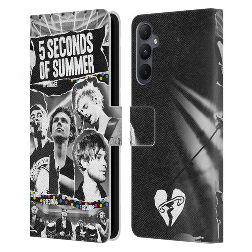 5 Seconds of Summer Posters Torn Papers 1 Leather Book Wallet Case Cover For Samsung Galaxy A05s