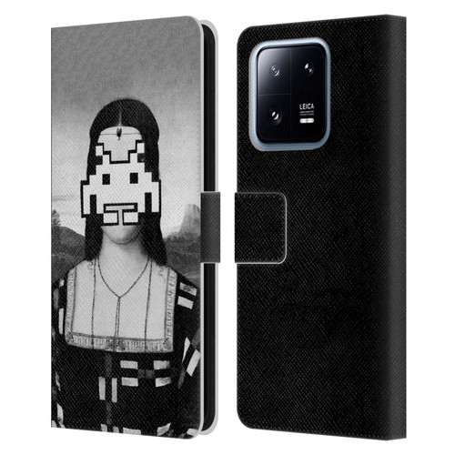 LouiJoverArt Black And White Renaissance Invaders Leather Book Wallet Case Cover For Xiaomi 13 Pro 5G