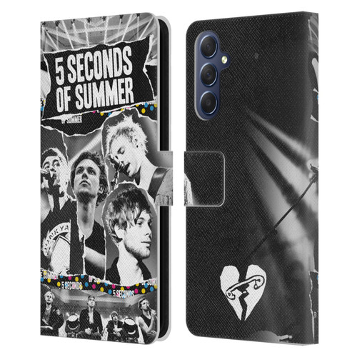 5 Seconds of Summer Posters Torn Papers 1 Leather Book Wallet Case Cover For Samsung Galaxy M54 5G