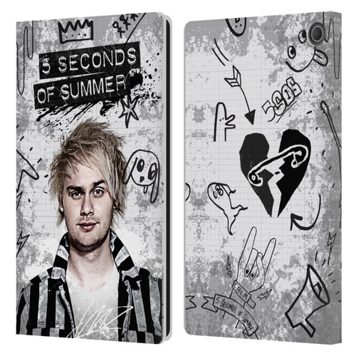 5 Seconds of Summer Solos Vandal Mikey Leather Book Wallet Case Cover For Amazon Fire Max 11 2023