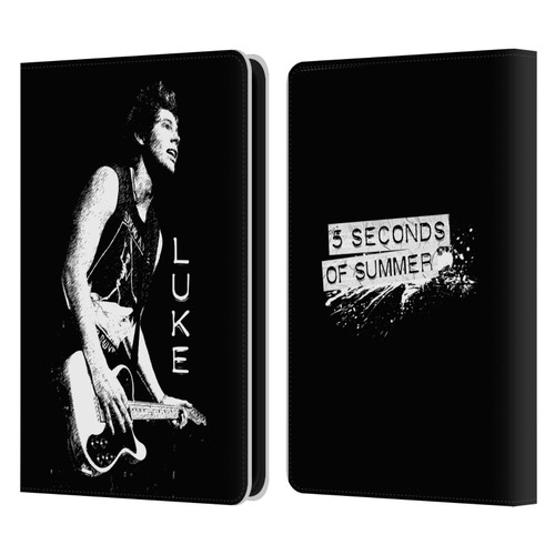5 Seconds of Summer Solos BW Luke Leather Book Wallet Case Cover For Amazon Kindle 11th Gen 6in 2022