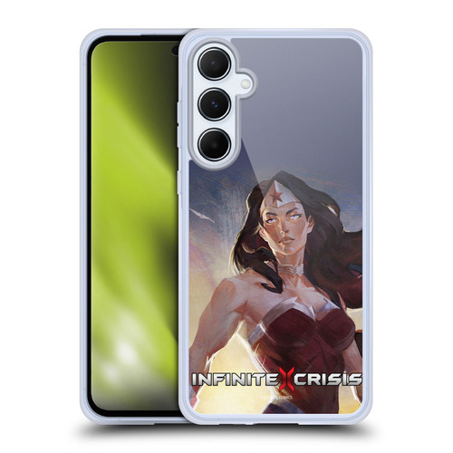 Infinite Crisis Characters Wonder Woman Soft Gel Case for Samsung Galaxy A55 5G