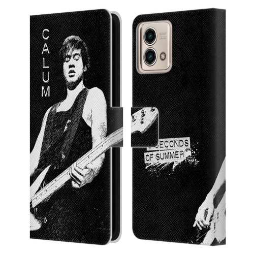 5 Seconds of Summer Solos BW Calum Leather Book Wallet Case Cover For Motorola Moto G Stylus 5G 2023