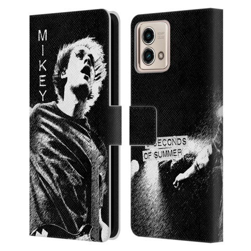 5 Seconds of Summer Solos BW Mikey Leather Book Wallet Case Cover For Motorola Moto G Stylus 5G 2023