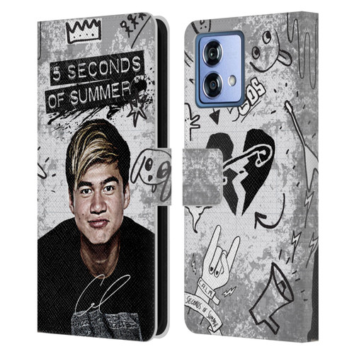 5 Seconds of Summer Solos Vandal Calum Leather Book Wallet Case Cover For Motorola Moto G84 5G