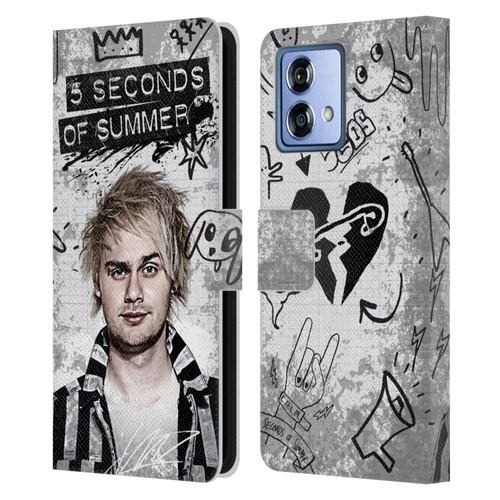 5 Seconds of Summer Solos Vandal Mikey Leather Book Wallet Case Cover For Motorola Moto G84 5G