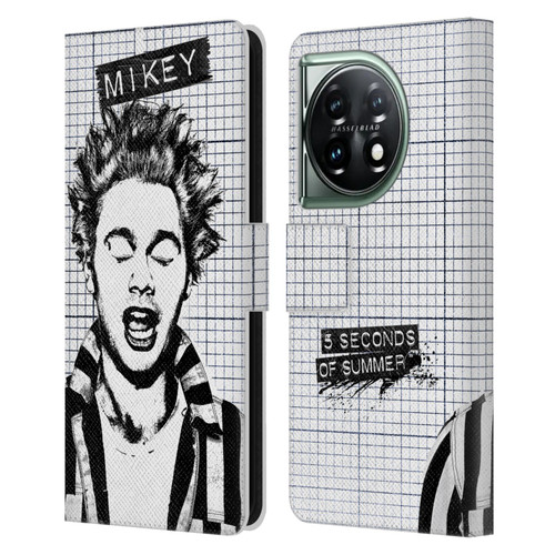 5 Seconds of Summer Solos Grained Mikey Leather Book Wallet Case Cover For OnePlus 11 5G