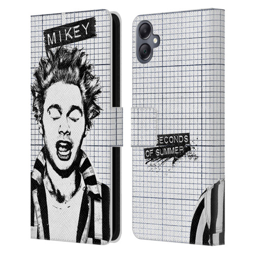 5 Seconds of Summer Solos Grained Mikey Leather Book Wallet Case Cover For Samsung Galaxy A05