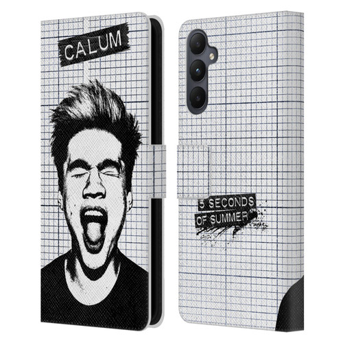 5 Seconds of Summer Solos Grained Calum Leather Book Wallet Case Cover For Samsung Galaxy A05s