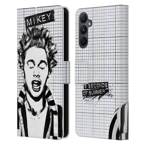 5 Seconds of Summer Solos Grained Mikey Leather Book Wallet Case Cover For Samsung Galaxy A05s