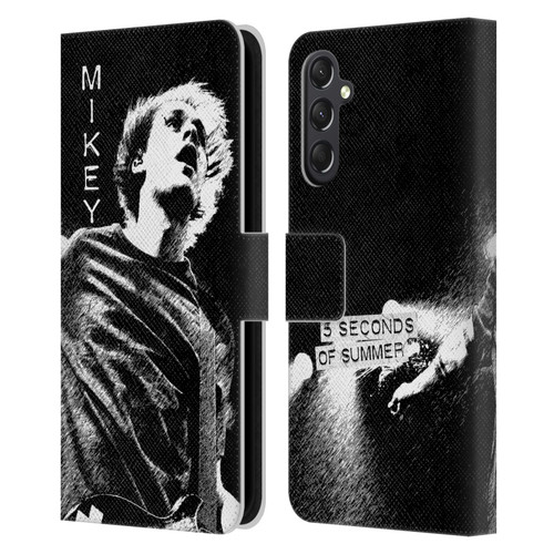 5 Seconds of Summer Solos BW Mikey Leather Book Wallet Case Cover For Samsung Galaxy A24 4G / M34 5G