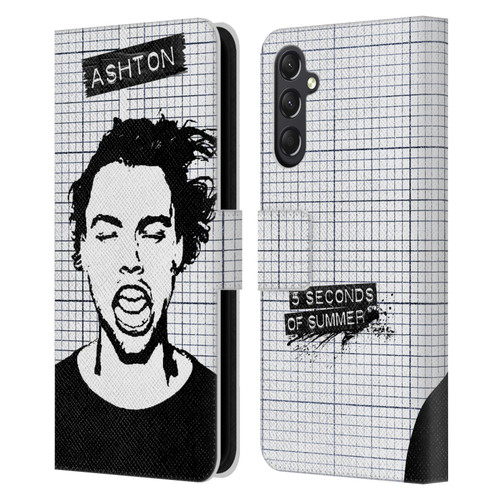 5 Seconds of Summer Solos Grained Ashton Leather Book Wallet Case Cover For Samsung Galaxy A24 4G / M34 5G