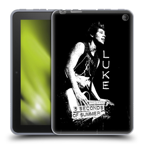 5 Seconds of Summer Solos BW Luke Soft Gel Case for Amazon Fire 7 2022
