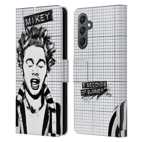 5 Seconds of Summer Solos Grained Mikey Leather Book Wallet Case Cover For Samsung Galaxy A25 5G