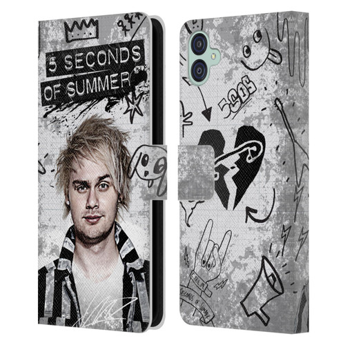 5 Seconds of Summer Solos Vandal Mikey Leather Book Wallet Case Cover For Samsung Galaxy M04 5G / A04e