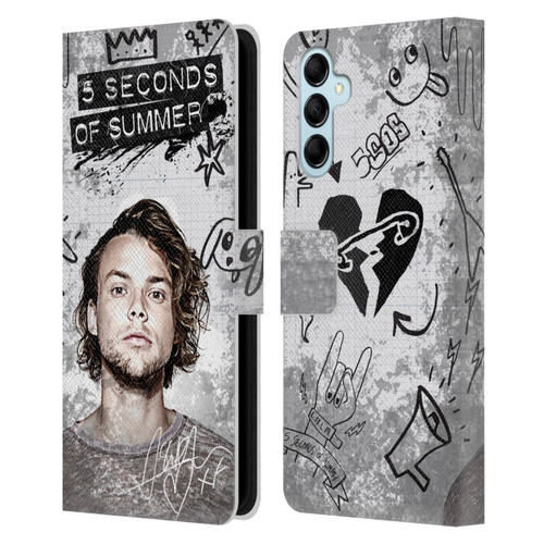 5 Seconds of Summer Solos Vandal Ashton Leather Book Wallet Case Cover For Samsung Galaxy M14 5G