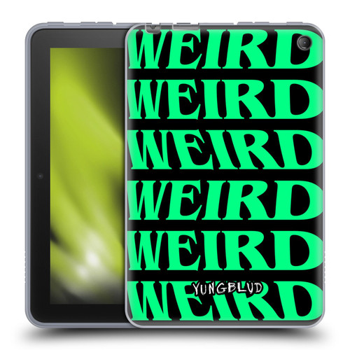 Yungblud Graphics Weird! Text Soft Gel Case for Amazon Fire 7 2022