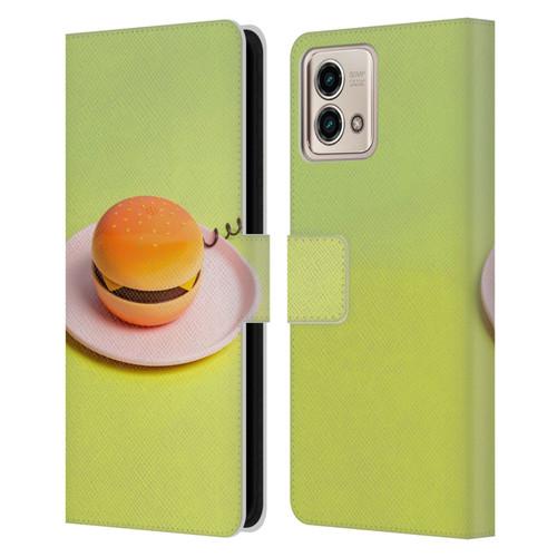 Pepino De Mar Foods Burger Leather Book Wallet Case Cover For Motorola Moto G Stylus 5G 2023