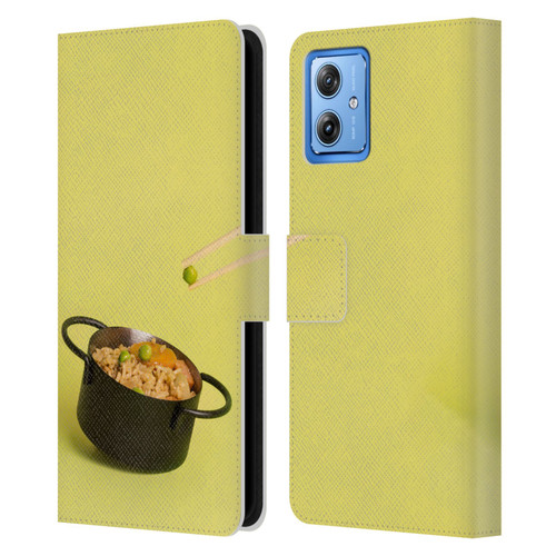 Pepino De Mar Foods Fried Rice Leather Book Wallet Case Cover For Motorola Moto G54 5G