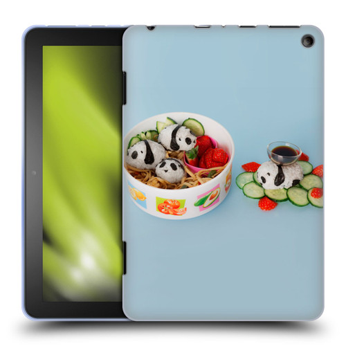 Pepino De Mar Foods Panda Rice Ball Soft Gel Case for Amazon Fire HD 8/Fire HD 8 Plus 2020