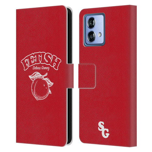 Selena Gomez Key Art Fetish Peach Mono Leather Book Wallet Case Cover For Motorola Moto G84 5G
