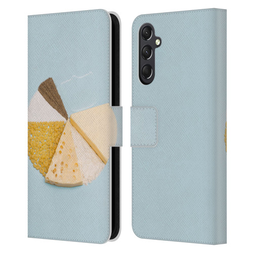 Pepino De Mar Foods Pie Leather Book Wallet Case Cover For Samsung Galaxy A24 4G / M34 5G