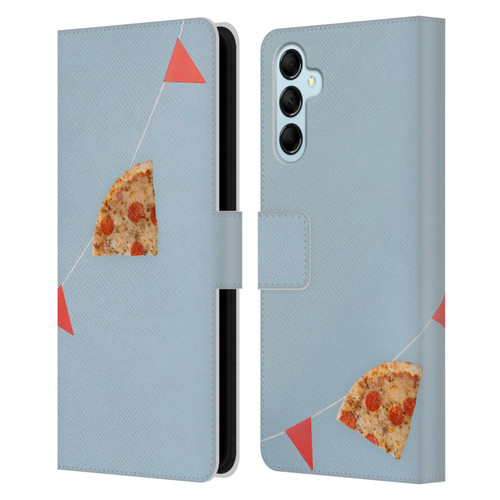 Pepino De Mar Foods Pizza Leather Book Wallet Case Cover For Samsung Galaxy M14 5G