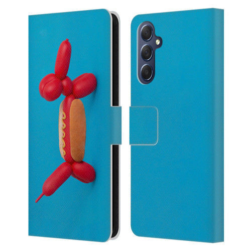 Pepino De Mar Foods Hotdog Leather Book Wallet Case Cover For Samsung Galaxy M54 5G