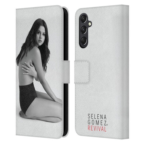 Selena Gomez Revival Side Cover Art Leather Book Wallet Case Cover For Samsung Galaxy A24 4G / M34 5G