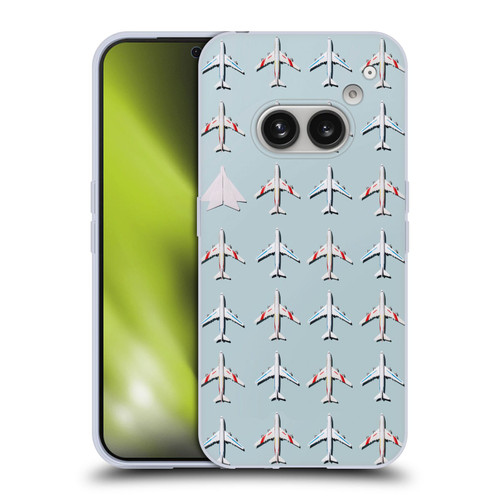 Pepino De Mar Patterns 2 Airplane Soft Gel Case for Nothing Phone (2a)