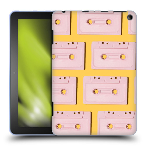 Pepino De Mar Patterns 2 Cassette Tape Soft Gel Case for Amazon Fire HD 8/Fire HD 8 Plus 2020