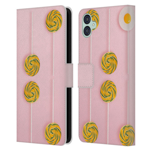 Pepino De Mar Patterns 2 Lollipop Leather Book Wallet Case Cover For Samsung Galaxy M04 5G / A04e