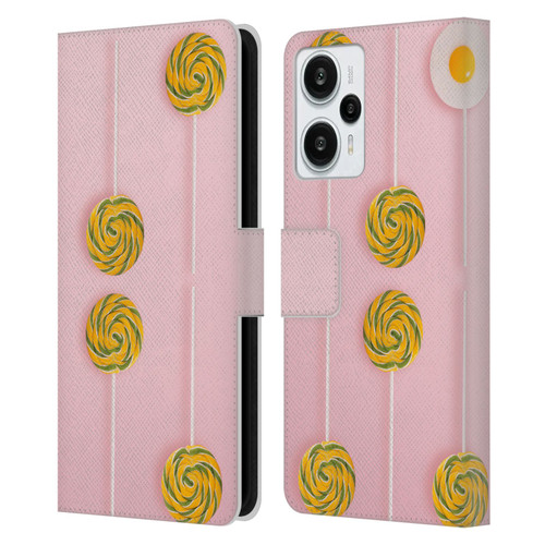 Pepino De Mar Patterns 2 Lollipop Leather Book Wallet Case Cover For Xiaomi Redmi Note 12T