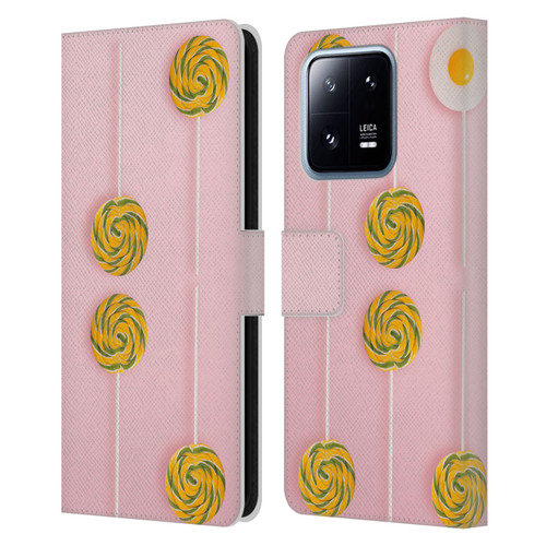 Pepino De Mar Patterns 2 Lollipop Leather Book Wallet Case Cover For Xiaomi 13 Pro 5G