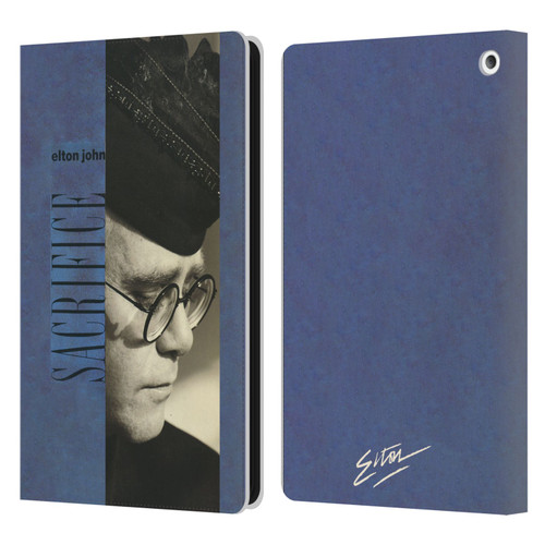 Elton John Artwork Sacrifice Single Leather Book Wallet Case Cover For Amazon Fire HD 8/Fire HD 8 Plus 2020