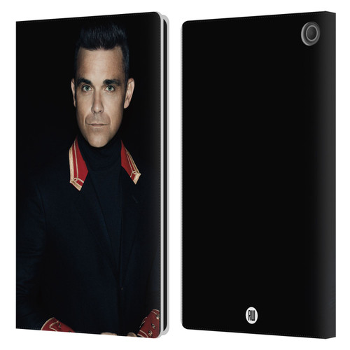 Robbie Williams Calendar Portrait Leather Book Wallet Case Cover For Amazon Fire Max 11 2023