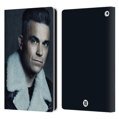 Robbie Williams Calendar Leather Jacket Leather Book Wallet Case Cover For Amazon Fire HD 8/Fire HD 8 Plus 2020