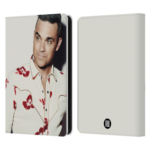 Robbie Williams Calendar Floral Shirt Leather Book Wallet Case Cover For Amazon Kindle 11th Gen 6in 2022