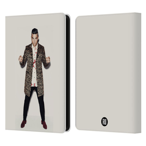 Robbie Williams Calendar Animal Print Coat Leather Book Wallet Case Cover For Amazon Kindle Paperwhite 5 (2021)