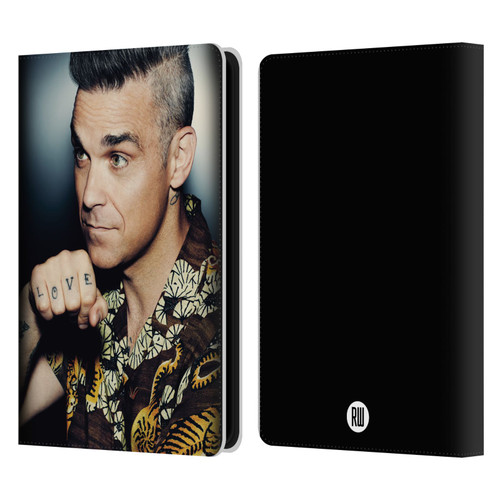 Robbie Williams Calendar Love Tattoo Leather Book Wallet Case Cover For Amazon Kindle Paperwhite 5 (2021)