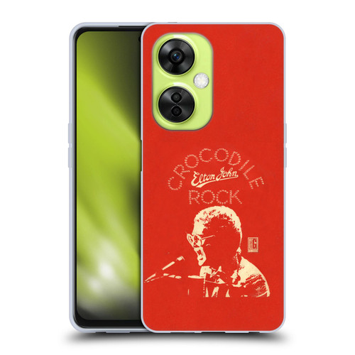 Elton John Artwork Crocodile Rock Single Soft Gel Case for OnePlus Nord CE 3 Lite 5G