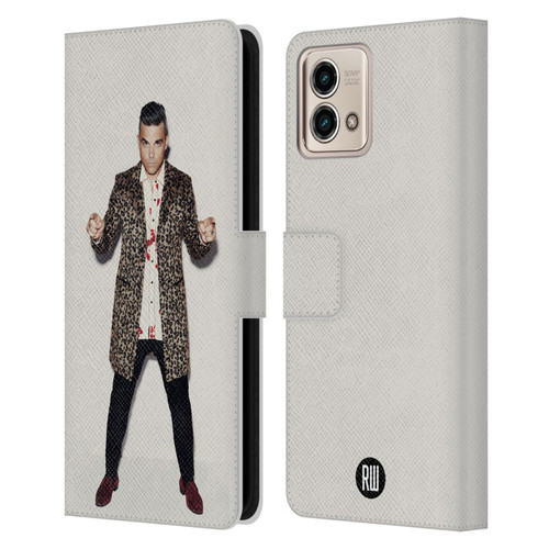 Robbie Williams Calendar Animal Print Coat Leather Book Wallet Case Cover For Motorola Moto G Stylus 5G 2023