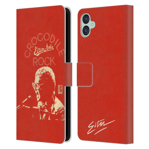 Elton John Artwork Crocodile Rock Single Leather Book Wallet Case Cover For Samsung Galaxy M04 5G / A04e