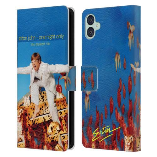 Elton John Artwork One Night Only Album Leather Book Wallet Case Cover For Samsung Galaxy M04 5G / A04e