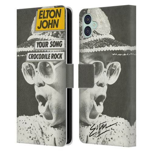 Elton John Artwork Your Song Single Leather Book Wallet Case Cover For Samsung Galaxy M04 5G / A04e