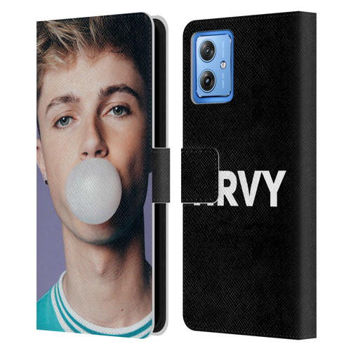 HRVY Graphics Calendar 2 Leather Book Wallet Case Cover For Motorola Moto G54 5G