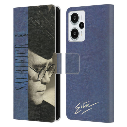 Elton John Artwork Sacrifice Single Leather Book Wallet Case Cover For Xiaomi Redmi Note 12T